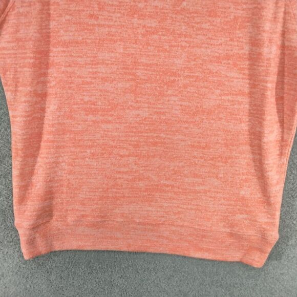 prAna Pullover Sweater Womens Size L Peach Heathered Stretch Boat Neck Soft - Picture 3 of 12
